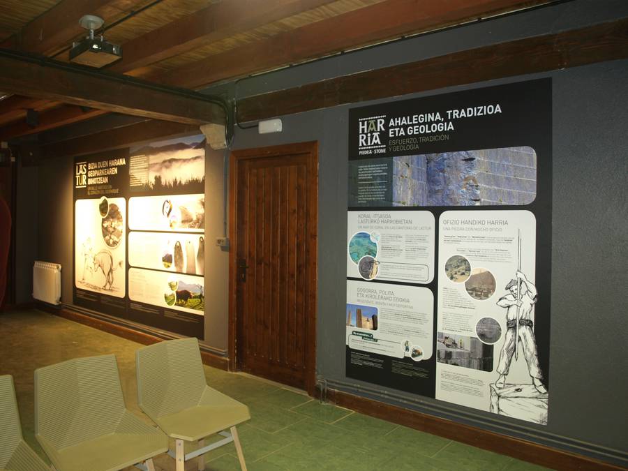 Nuevo espacio interpretativo del Geoparque de la Costa Vasca, en Lastur